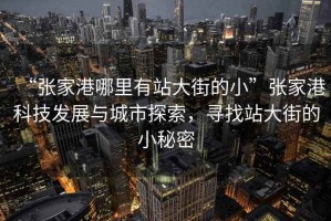 “張家港哪里有站大街的小”張家港科技發(fā)展與城市探索，尋找站大街的小秘密
