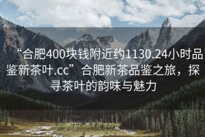 “合肥400塊錢附近約1130.24小時品鑒新茶葉.cc”合肥新茶品鑒之旅，探尋茶葉的韻味與魅力