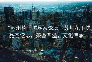 “蘇州花千坊品茶論壇”蘇州花千坊品茶論壇，茶香四溢，文化傳承