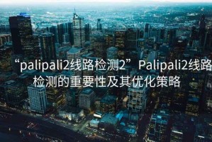 “palipali2線路檢測(cè)2”Palipali2線路檢測(cè)的重要性及其優(yōu)化策略