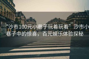 “沙市100元小巷子玩著玩著”沙市小巷子中的驚喜，百元娛樂體驗探秘