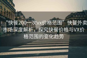 “快餐200一次vx價(jià)格范圍”快餐外賣市場深度解析，探究快餐價(jià)格與VX價(jià)格范圍的變化趨勢