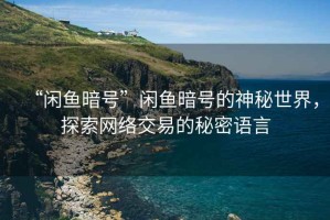 “閑魚暗號(hào)”閑魚暗號(hào)的神秘世界，探索網(wǎng)絡(luò)交易的秘密語言
