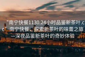 “南寧快餐1130.24小時(shí)品鑒新茶葉.cc”南寧快餐，探索新茶葉的味蕾之旅—深夜品鑒新茶葉的奇妙體驗(yàn)
