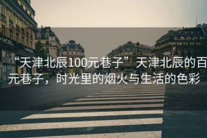 “天津北辰100元巷子”天津北辰的百元巷子，時(shí)光里的煙火與生活的色彩
