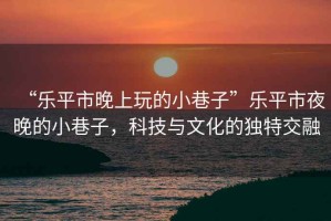 “樂(lè)平市晚上玩的小巷子”樂(lè)平市夜晚的小巷子，科技與文化的獨(dú)特交融