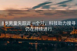 8歲男童失蹤近一個月，科技助力搜尋仍在持續(xù)進行