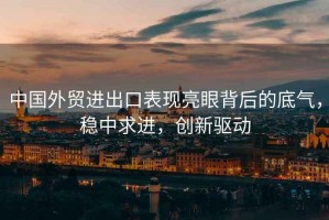 中國(guó)外貿(mào)進(jìn)出口表現(xiàn)亮眼背后的底氣，穩(wěn)中求進(jìn)，創(chuàng)新驅(qū)動(dòng)