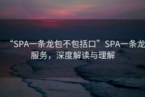 “SPA一條龍包不包括口”SPA一條龍服務(wù)，深度解讀與理解