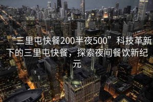 “三里屯快餐200半夜500”科技革新下的三里屯快餐，探索夜間餐飲新紀(jì)元