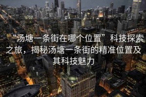 “湯塘一條街在哪個位置”科技探索之旅，揭秘湯塘一條街的精準位置及其科技魅力