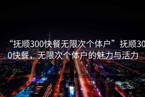 “撫順300快餐無限次個體戶”撫順300快餐，無限次個體戶的魅力與活力