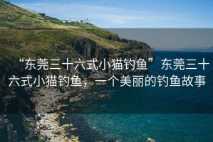 “東莞三十六式小貓釣魚”東莞三十六式小貓釣魚，一個美麗的釣魚故事