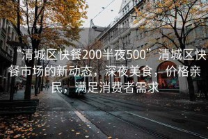“清城區(qū)快餐200半夜500”清城區(qū)快餐市場(chǎng)的新動(dòng)態(tài)，深夜美食，價(jià)格親民，滿足消費(fèi)者需求