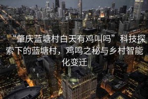 “肇慶藍(lán)塘村白天有雞叫嗎”科技探索下的藍(lán)塘村，雞鳴之秘與鄉(xiāng)村智能化變遷