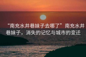 “南充水井巷妹子去哪了”南充水井巷妹子，消失的記憶與城市的變遷