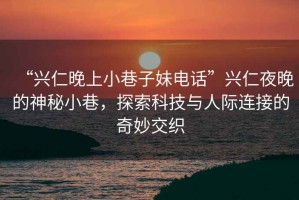 “興仁晚上小巷子妹電話”興仁夜晚的神秘小巷，探索科技與人際連接的奇妙交織