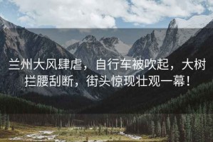 蘭州大風肆虐，自行車被吹起，大樹攔腰刮斷，街頭驚現(xiàn)壯觀一幕！