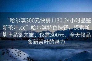 “哈爾濱300元快餐1130.24小時(shí)品鑒新茶葉.cc”哈爾濱特色快餐，探索新茶葉品鑒之旅，僅需300元，全天候品鑒新茶葉的魅力