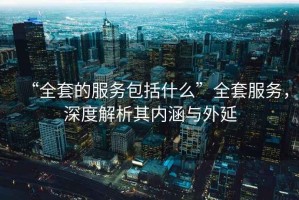 “全套的服務包括什么”全套服務，深度解析其內涵與外延