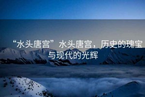 “水頭唐宮”水頭唐宮，歷史的瑰寶與現(xiàn)代的光輝