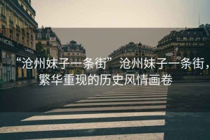 “滄州妹子一條街”滄州妹子一條街，繁華重現(xiàn)的歷史風(fēng)情畫卷