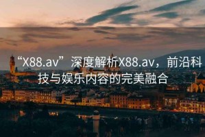“X88.av”深度解析X88.av，前沿科技與娛樂內容的完美融合