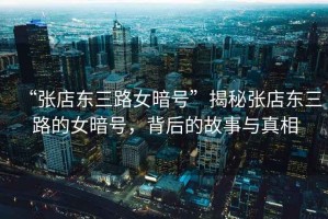 “張店?yáng)|三路女暗號(hào)”揭秘張店?yáng)|三路的女暗號(hào)，背后的故事與真相