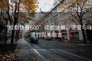 “成都快餐600”成都快餐，速度與味道的完美融合