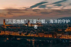 “三亞炮艇”三亞炮艇，海洋的守護(hù)者