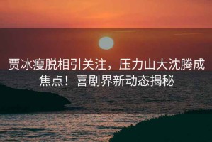 賈冰瘦脫相引關(guān)注，壓力山大沈騰成焦點(diǎn)！喜劇界新動(dòng)態(tài)揭秘