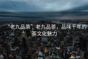 “老九品茶”老九品茶，品味千年的茶文化魅力