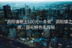 “洞陽鎮(zhèn)晚上100元一條街”洞陽鎮(zhèn)之夜，百元特色街探秘