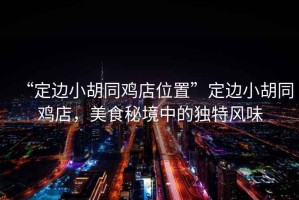 “定邊小胡同雞店位置”定邊小胡同雞店，美食秘境中的獨特風(fēng)味