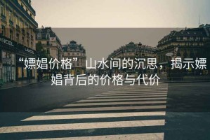 “嫖娼價格”山水間的沉思，揭示嫖娼背后的價格與代價