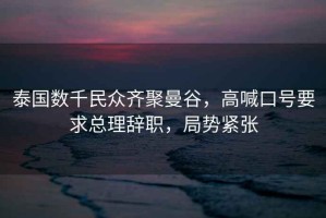 泰國數(shù)千民眾齊聚曼谷，高喊口號要求總理辭職，局勢緊張