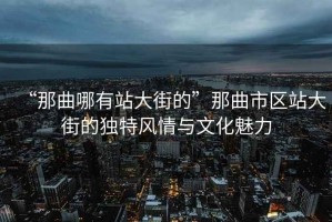 “那曲哪有站大街的”那曲市區(qū)站大街的獨(dú)特風(fēng)情與文化魅力