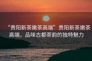 “貴陽新茶嫩茶高端”貴陽新茶嫩茶高端，品味古都茶韻的獨特魅力