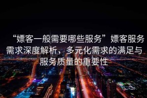 “嫖客一般需要哪些服務(wù)”嫖客服務(wù)需求深度解析，多元化需求的滿足與服務(wù)質(zhì)量的重要性