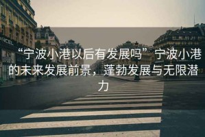 “寧波小港以后有發(fā)展嗎”寧波小港的未來發(fā)展前景，蓬勃發(fā)展與無限潛力