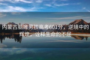 內蒙古腦癱男孩高考601分，逆境中的輝煌，詮釋生命的不屈