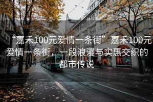 “嘉禾100元愛情一條街”嘉禾100元愛情一條街，一段浪漫與實(shí)惠交織的都市傳說