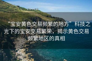 “寶安黃色交易頻繁的地方”科技之光下的寶安交易繁榮，揭示黃色交易頻繁地區(qū)的真相