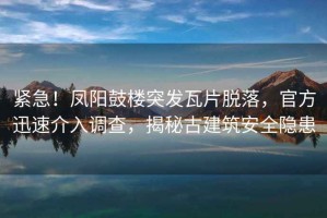 緊急！鳳陽鼓樓突發(fā)瓦片脫落，官方迅速介入調(diào)查，揭秘古建筑安全隱患