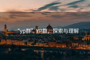 “yp群”YP群，探索與理解