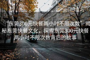 “東莞300元快餐兩小時不限次數(shù)”揭秘東莞快餐文化，探索東莞300元快餐兩小時不限次數(shù)背后的故事