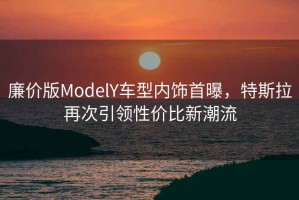 廉價(jià)版ModelY車型內(nèi)飾首曝，特斯拉再次引領(lǐng)性價(jià)比新潮流