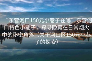 “東營河口150元小巷子在哪”東營河口特色小巷子，探尋隱藏在日常煙火中的秘密角落（關于河口區(qū)150元小巷子的探索）