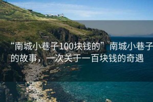 “南城小巷子100塊錢的”南城小巷子的故事，一次關(guān)于一百塊錢的奇遇