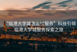 “臨港大學(xué)城怎么找服務(wù)”科技引領(lǐng)臨港大學(xué)城服務(wù)探索之旅